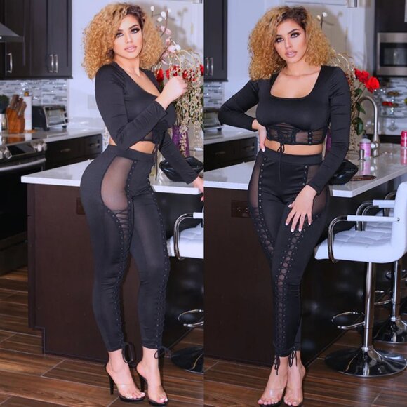Claire Corset Top And Pants Set - Picture 1 of 3